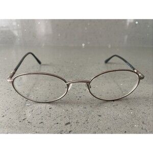 Luxottica Eyeglasses Frames ONLY 1266 T192 Full Rim 52-20-140 Italy round metal